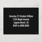 Pink Suit Skeleton Halloween Feestdagenkaart (Achterkant)