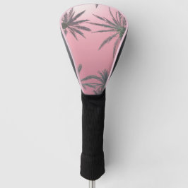 Pink Summer Sky en Palm Trees Golfheadcover