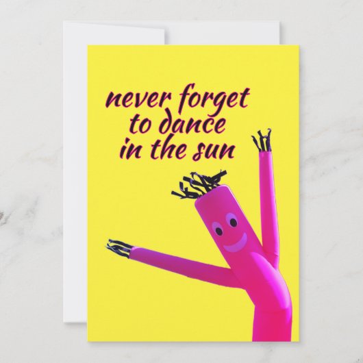 Pink Sun Dancer  Kaart (Voorkant)