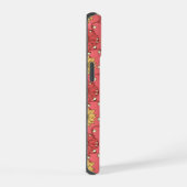 Pink Sunflowers Christmas iPhone 15 Case (Rechterkant)
