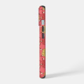 Pink Sunflowers Christmas iPhone 15 Case (Linkerkant)