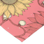 Pink Sunflowers Christmas Lange Tafelloper (Hoek)