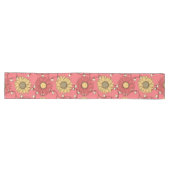 Pink Sunflowers Christmas Lange Tafelloper (Horizontaal)