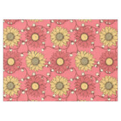 Pink Sunflowers Christmas Tafelkleed (Voorkant (Horizontaal))