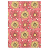 Pink Sunflowers Christmas Tafelkleed (Voorkant)