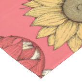 Pink Sunflowers Christmas Tafelkleed (Gekanteld)