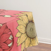 Pink Sunflowers Christmas Tafelkleed (Voorbeeld)