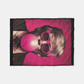 Pink Sungles Trump Bubble Gum Fleece Deken (Voorkant (Horizontaal))