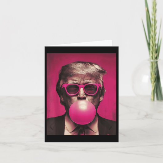 Pink Sungles Trump Bubble Gum Kaart (Voorkant)