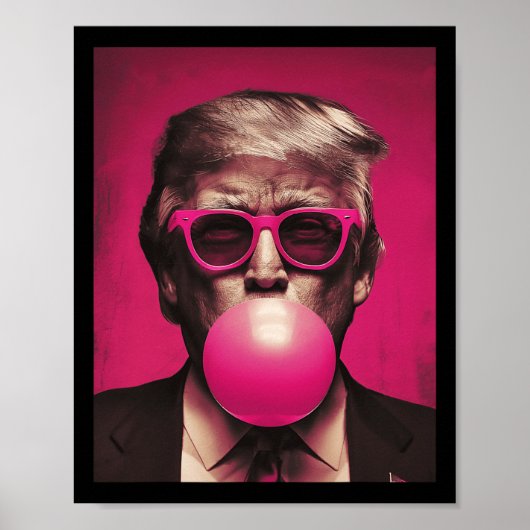 Pink Sungles Trump Bubble Gum Poster (Voorkant)