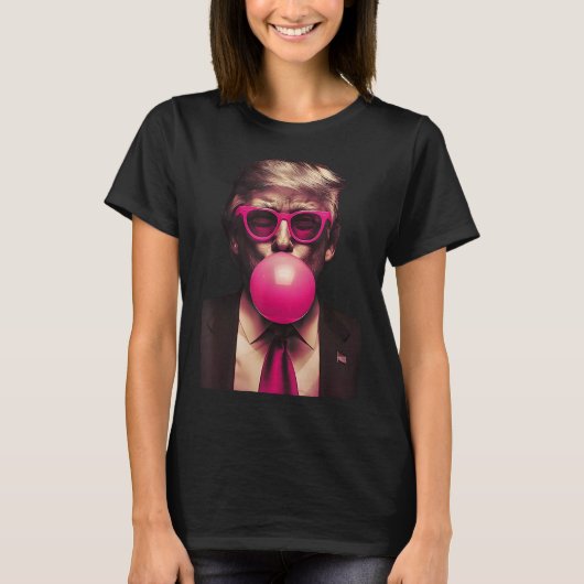 Pink Sungles Trump Bubble Gum Shirt 2024 Stem Pres (Voorkant)