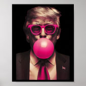 Pink Sungles Trump Bubble Gum Shirt 2024 Stem Pres Poster (Voorkant)