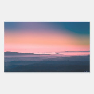 Pink Sunrise Hot Springs National Park, Arkansas Rechthoekige Sticker