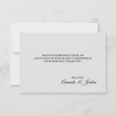 Pink Sunrise Mountain Wedding Dank je Flat Kaart (Achterkant)