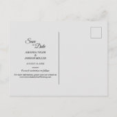 Pink Sunrise Mountain Wedding Save the Date Aankondigingskaart (Achterkant)