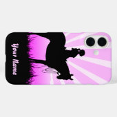 Pink Sunset Cowgirl IPhone cases (Achterkant (horizontaal))