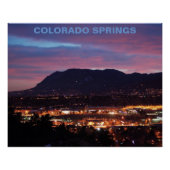 Pink Sunset Over Colorado Springs Perfect Poster (Voorkant)