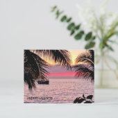 Pink Sunset Puerto Vallarta Briefkaart (Staand voorkant)