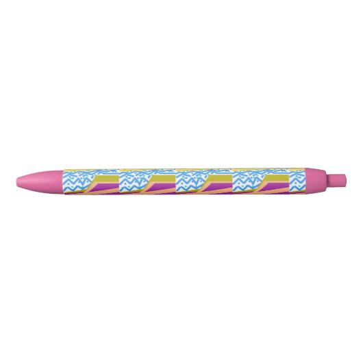 Pink Sunset Yacht Waves Pen (Voorkant)