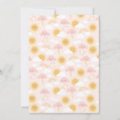 Pink Sunshine-thema Kaart (Achterkant)