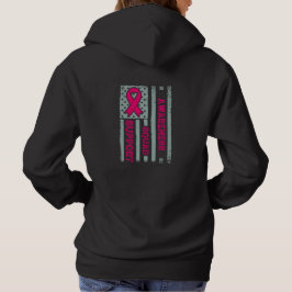 Pink support squad hoodie
