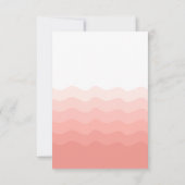 Pink Surfs Up Surfboard Verjaardag Dank je wel Kaart (Achterkant)