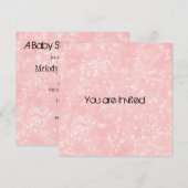 Pink Surprise-Baby shower Kaart (Voorkant / Achterkant)
