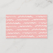 Pink Surven Beach Baby shower Boeken voor Baby Informatiekaartje (Achterkant)