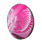 Pink Swan Wings Fractal Dartbord (Voorkant Rechts)
