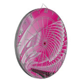 Pink Swan Wings Fractal Dartbord (Voorkant Links)
