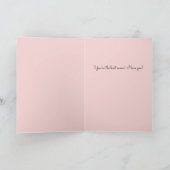 Pink Sweet Calligraphy Moederdag Fotocollage Feestdagen Kaart (Binnen)