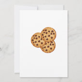 Pink  Sweet Cookie 1st Birthday party Kaart (Achterkant)