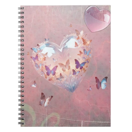 Pink Sweet Dreams Spiral Photo Notebook Notitieboek (Voorkant)