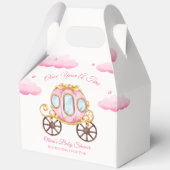 Pink Sweet Fairy Princess Carriage Baby Shower  Bedankdoosjes (Voorkant)
