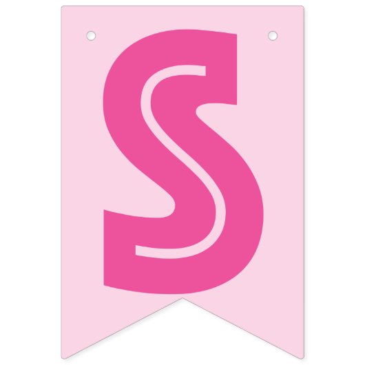 PINK ❤ SWEET LITTLE BABY ❤ GIRL SIGN VLAGGETJES (Tweede vlag)