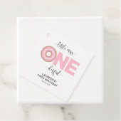 Pink Sweet Little MIss 1e verjaardag Bedankjes Labels (In situ)