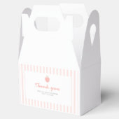 Pink Sweet Little Peach Favoriet Box Label Bedankdoosjes (Geopend)