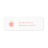 Pink Sweet Little Peach Retour Adres Label (Voorkant)