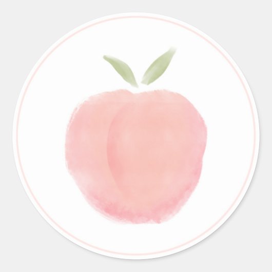 Pink Sweet Little Peach Sticker (Voorkant)