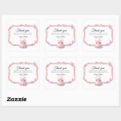Pink Sweet One Birthday Favor Stickers (Vel)
