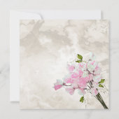 PINK SWEET PEAS  MASON JAR WATERVERF KAART (Achterkant)