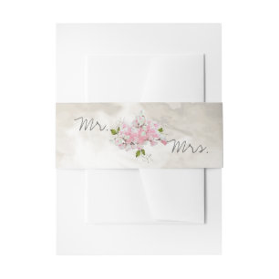 PINK SWEET PEAS  MASON JAR WATERVERF UITNODIGINGEN WIKKEL