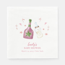 Pink Sweet Poppin Champagne Bottles Baby shower
