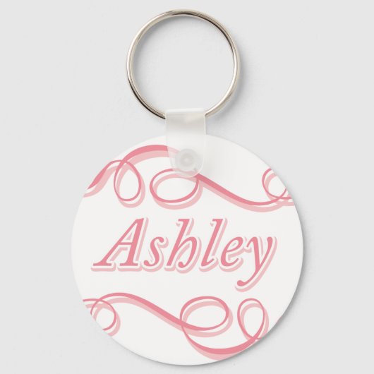 Pink Swirl Ashley Sleutelhanger (Voorkant)