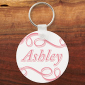 Pink Swirl Ashley Sleutelhanger (Voorkant)