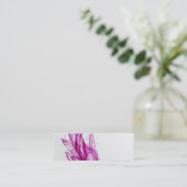 Pink Swirl Ink Drop fotografie Mini Visitekaartje (Staand voorkant)