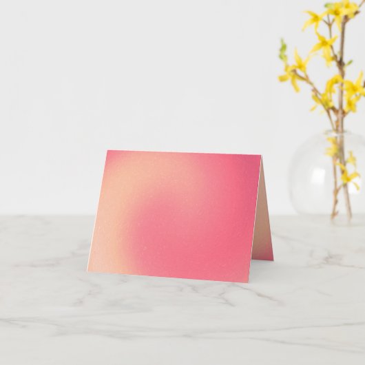 Pink Swirl Note-Kaart Kaart (Gele Bloem)