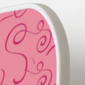 Pink Swirls Pickleball Paddle (Links Detail)