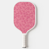 Pink Swirls Pickleball Paddle (Achterkant)