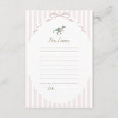 Pink T Rex Tutu Girl Birthday Time Capsule Card Kaart (Voorkant)